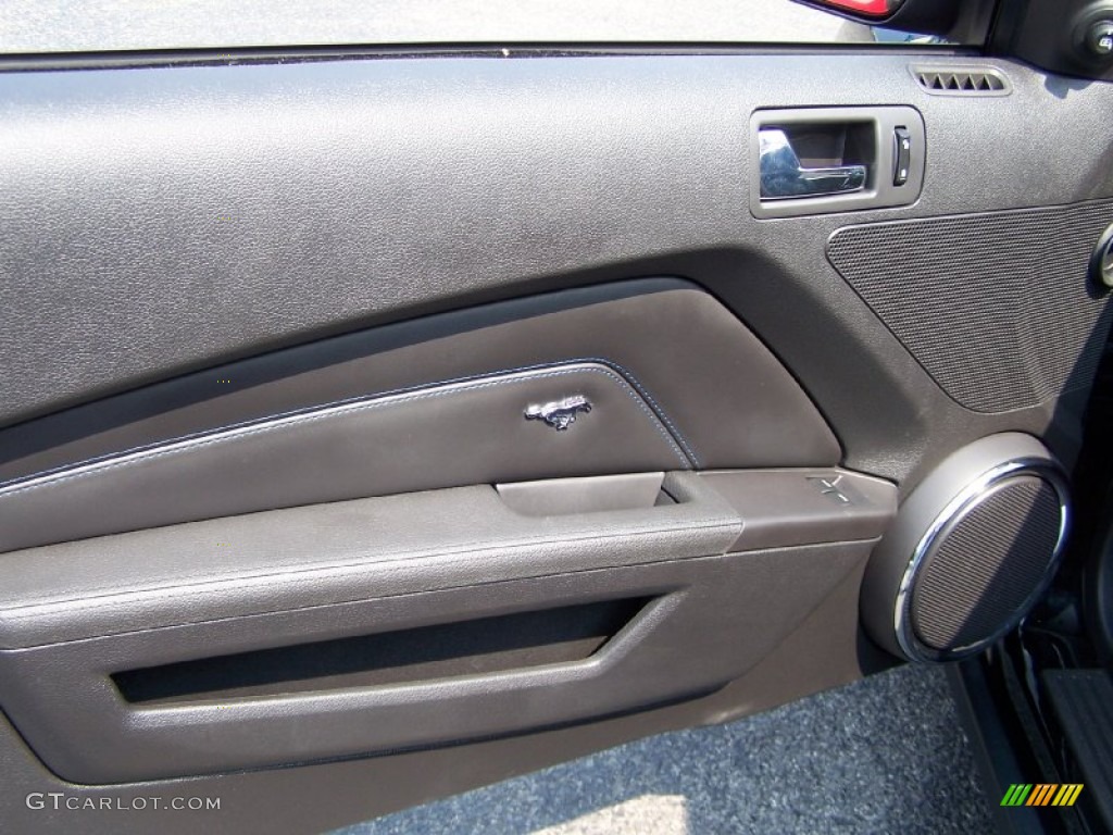 2011 Mustang GT Premium Coupe - Ebony Black / Charcoal Black/Grabber Blue photo #8