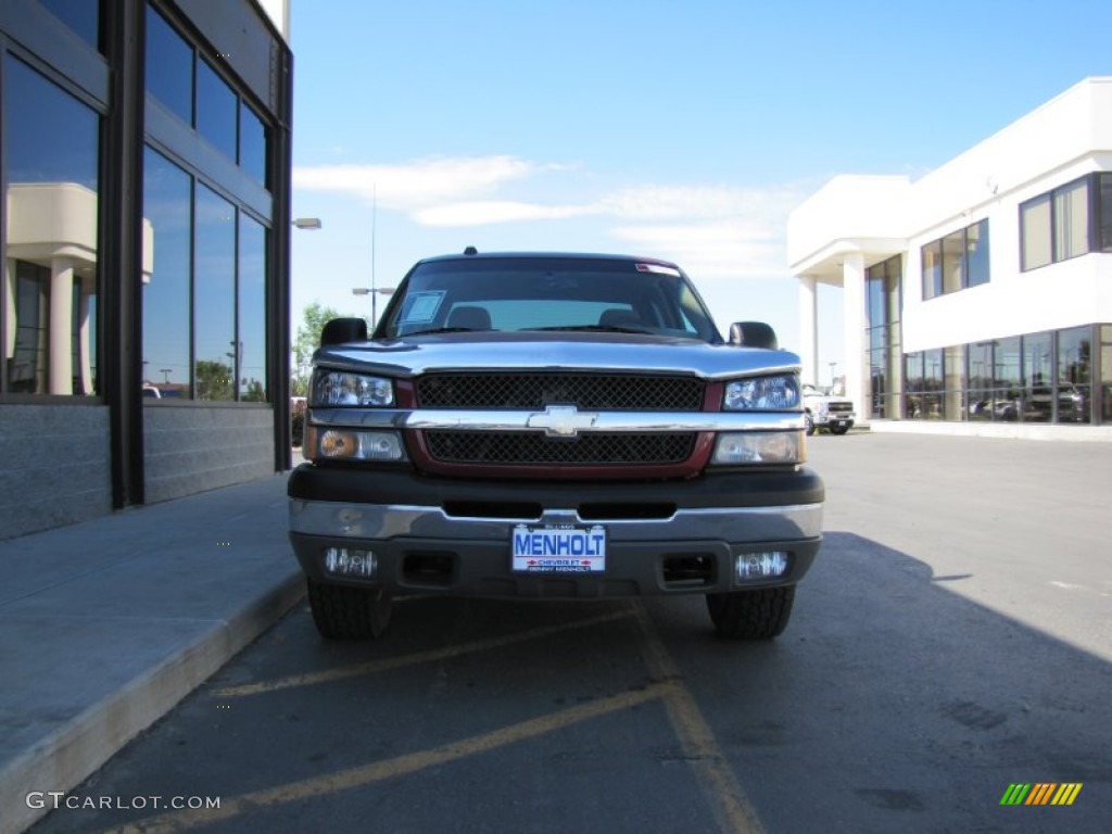 2004 Silverado 1500 LS Crew Cab 4x4 - Sport Red Metallic / Tan photo #29