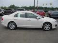 White Suede 2012 Ford Fusion SEL V6 Exterior