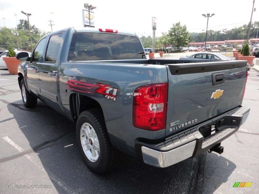 2011 Silverado 1500 LT Crew Cab 4x4 - Blue Granite Metallic / Ebony photo #5