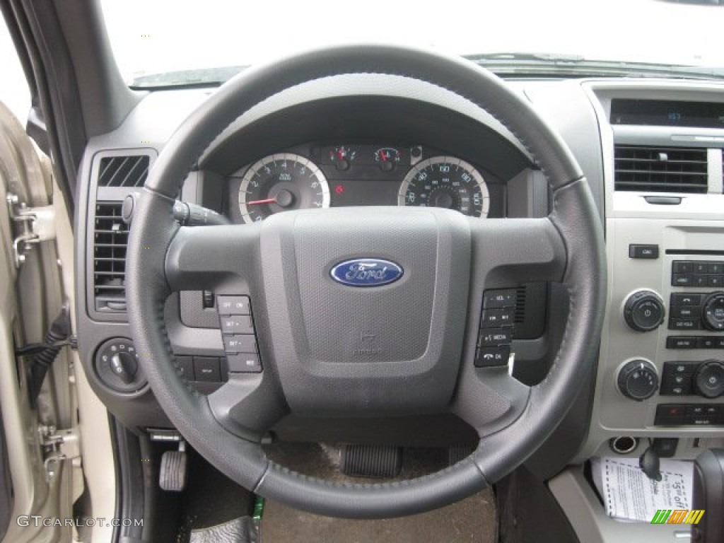 2012 Ford Escape Limited Stone Steering Wheel Photo #52074107