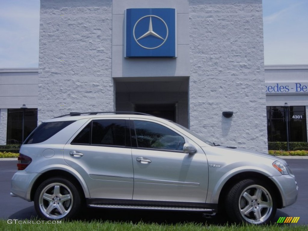 2008 ML 63 AMG 4Matic - Iridium Silver Metallic / Black photo #5