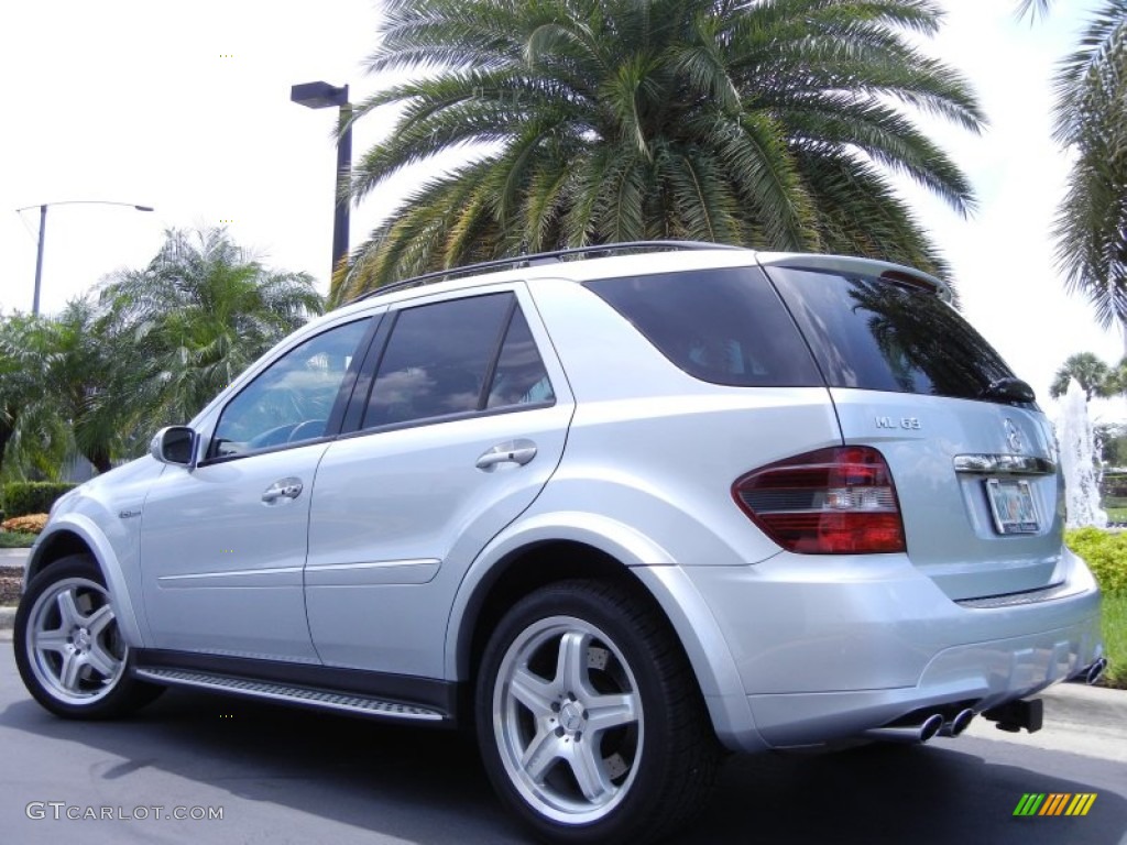 2008 ML 63 AMG 4Matic - Iridium Silver Metallic / Black photo #7