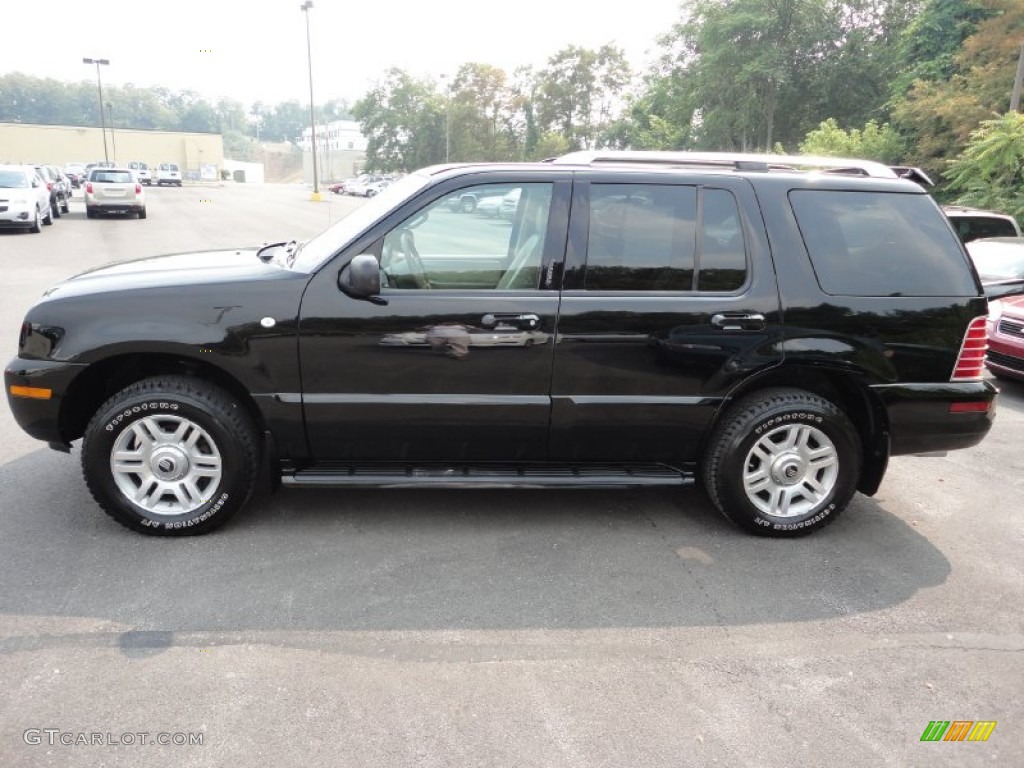 2004 Mountaineer V8 Premier AWD - Black Clearcoat / Medium Dark Parchment photo #4