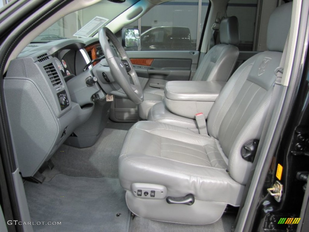 Medium Slate Gray Interior 2007 Dodge Ram 3500 Laramie Quad Cab 4x4 Photo #52075475