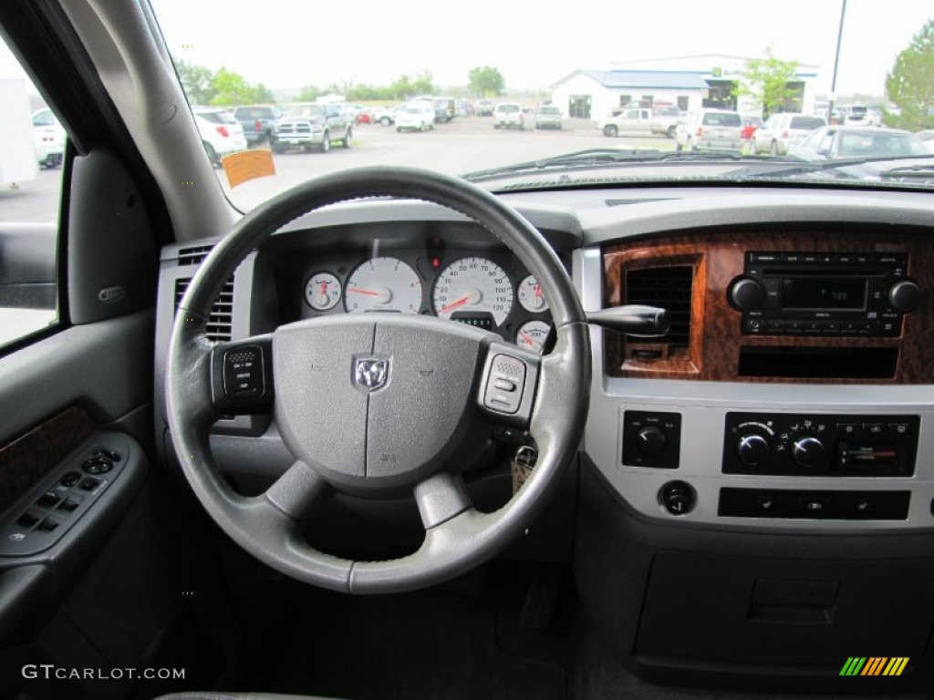 2007 Dodge Ram 3500 Laramie Quad Cab 4x4 Medium Slate Gray Dashboard Photo #52075487