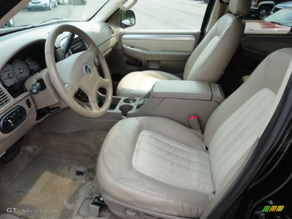 Medium Dark Parchment Interior 2004 Mercury Mountaineer V8 Premier AWD Photo #52075493