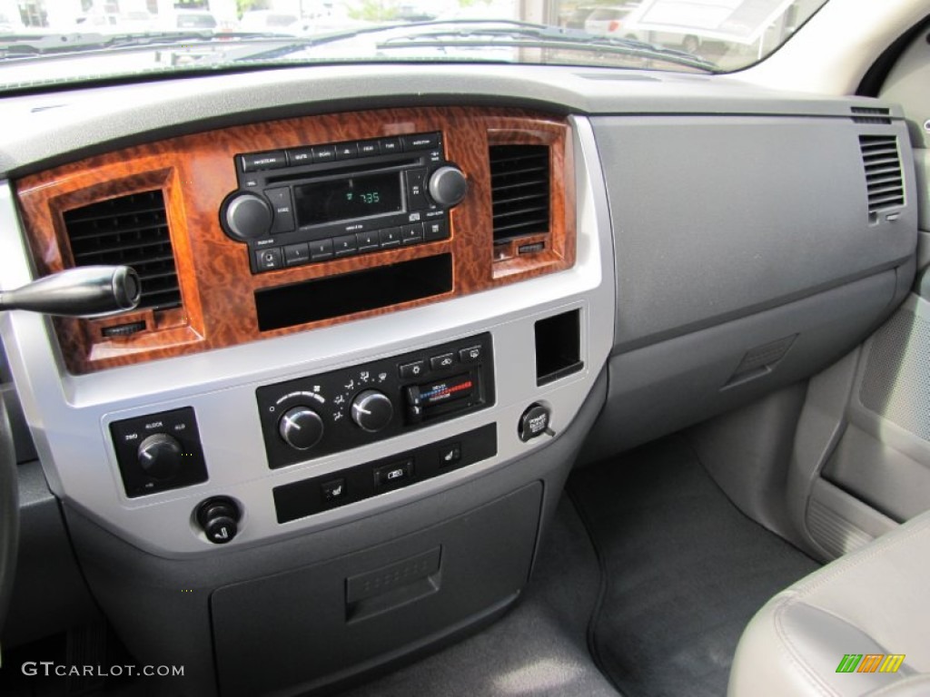 2007 Ram 3500 Laramie Quad Cab 4x4 - Brilliant Black Crystal Pearl / Medium Slate Gray photo #15