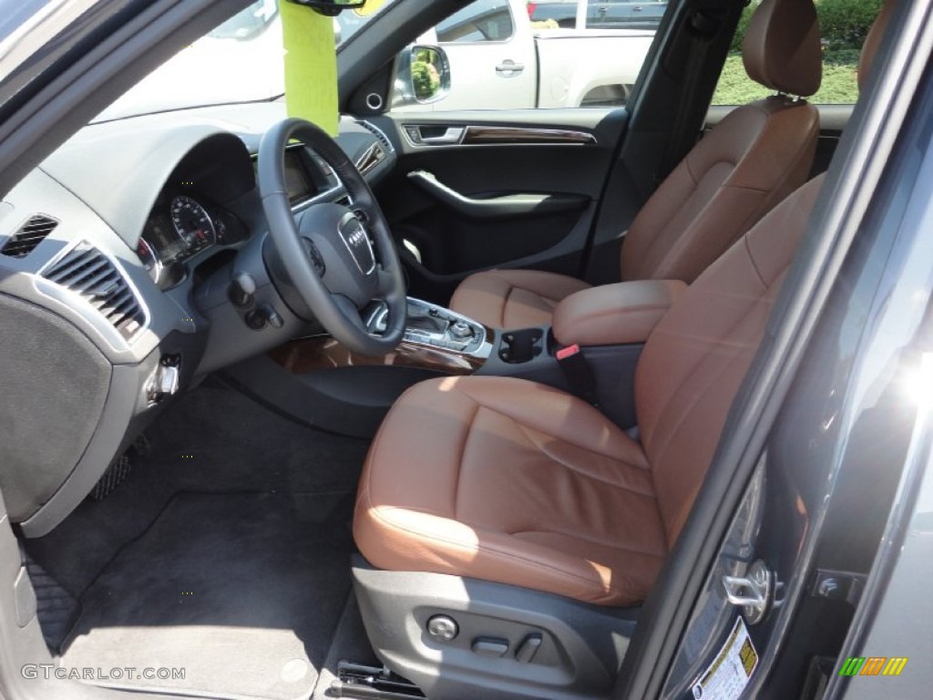 Cinnamon Brown Interior 2010 Audi Q5 3.2 quattro Photo #52076672