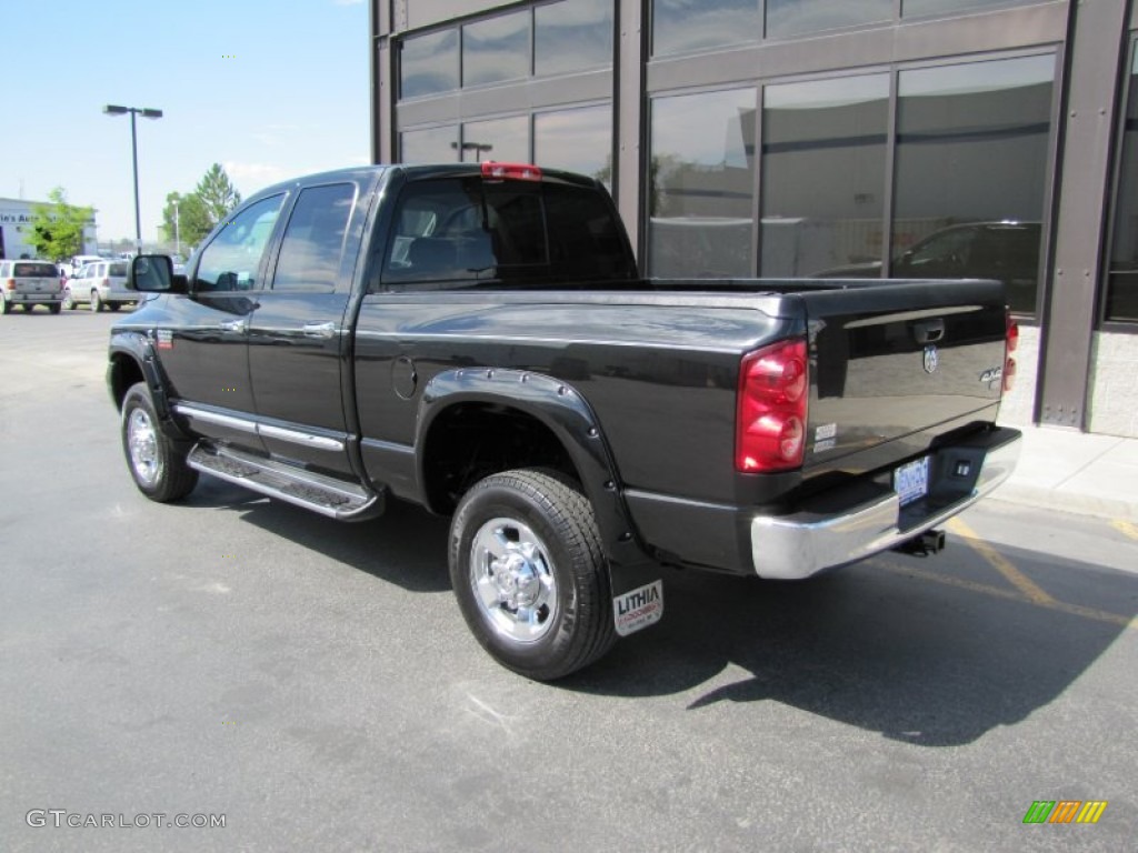 2008 Ram 3500 SLT Quad Cab 4x4 - Brilliant Black Crystal Pearl / Medium Slate Gray photo #29