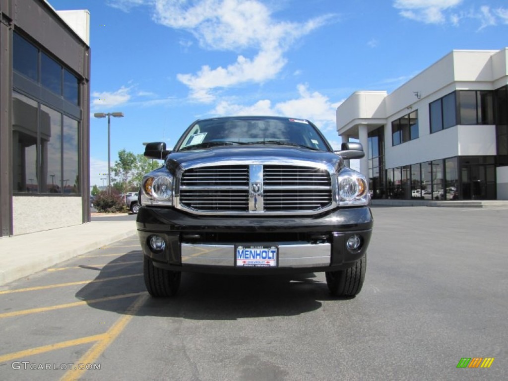 2008 Ram 3500 SLT Quad Cab 4x4 - Brilliant Black Crystal Pearl / Medium Slate Gray photo #32