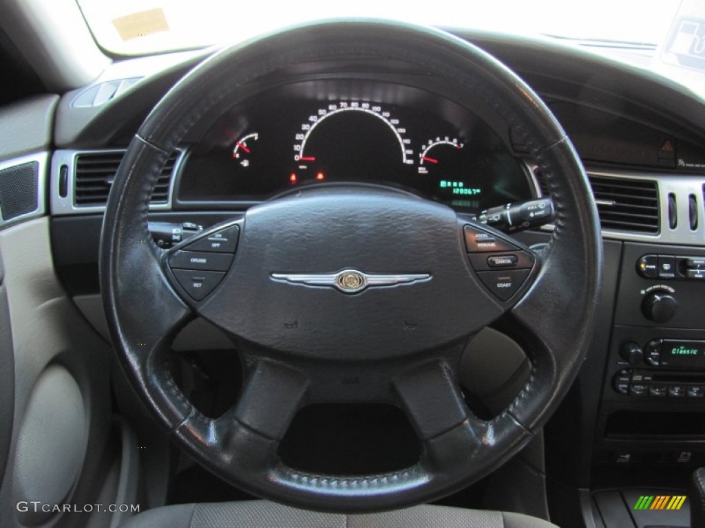 2006 Chrysler Pacifica AWD Light Taupe Steering Wheel Photo #52077179
