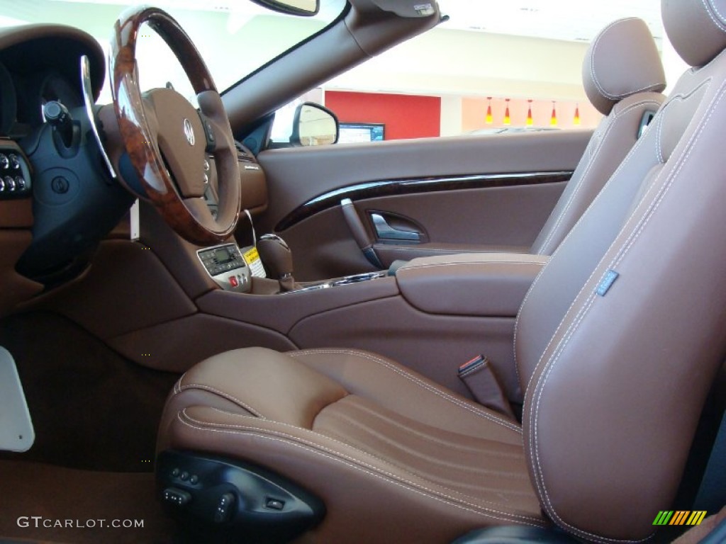 Marrone Corniola Interior 2010 Maserati GranTurismo Convertible GranCabrio Photo #52077308