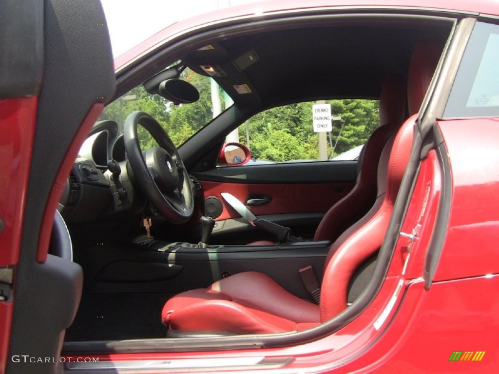 Imola Red Interior 2007 BMW M Coupe Photo #52077719