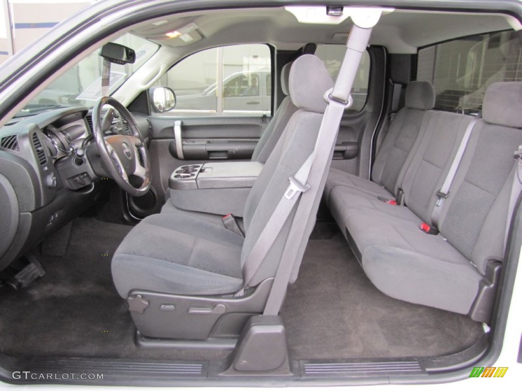 Ebony Interior 2008 GMC Sierra 1500 SLE Extended Cab 4x4 Photo #52078250