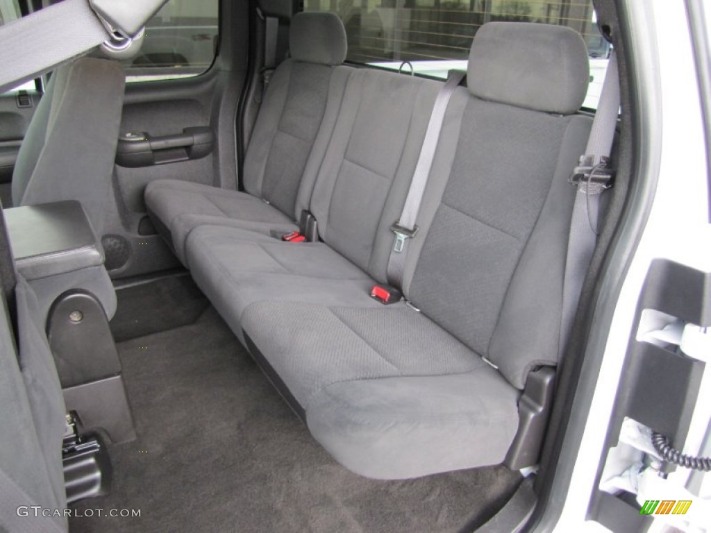 Ebony Interior 2008 GMC Sierra 1500 SLE Extended Cab 4x4 Photo #52078259