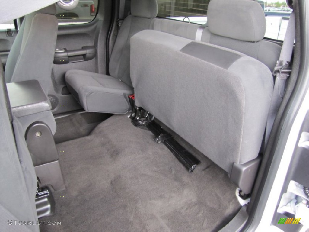 Ebony Interior 2008 GMC Sierra 1500 SLE Extended Cab 4x4 Photo #52078274