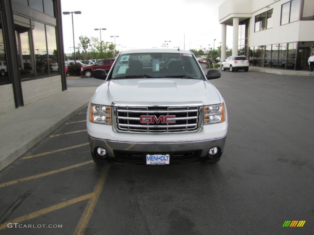 2008 Sierra 1500 SLE Extended Cab 4x4 - Summit White / Ebony photo #31