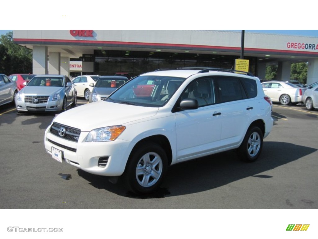 2009 RAV4 V6 - Super White / Ash Gray photo #1