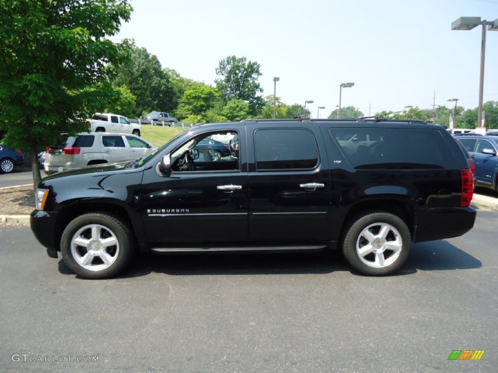Black 2008 Chevrolet Suburban 1500 LTZ 4x4 Exterior Photo #52079912