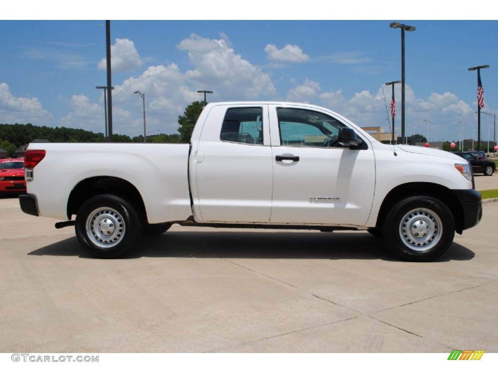 2010 Tundra Double Cab - Super White / Graphite Gray photo #4