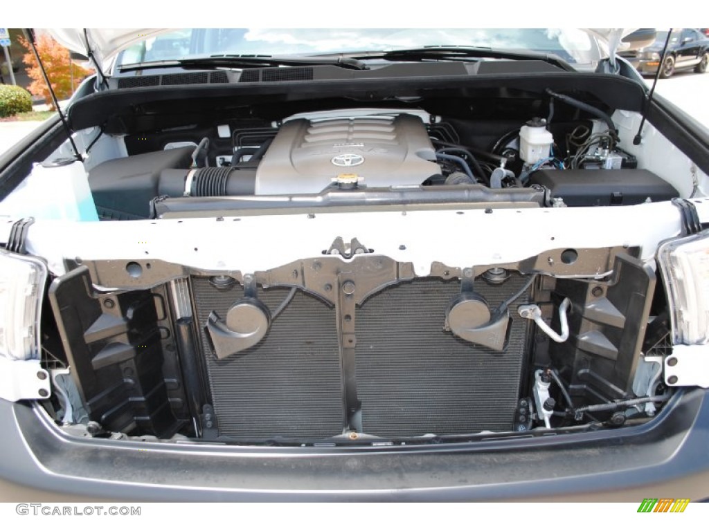 2010 Tundra Double Cab - Super White / Graphite Gray photo #12