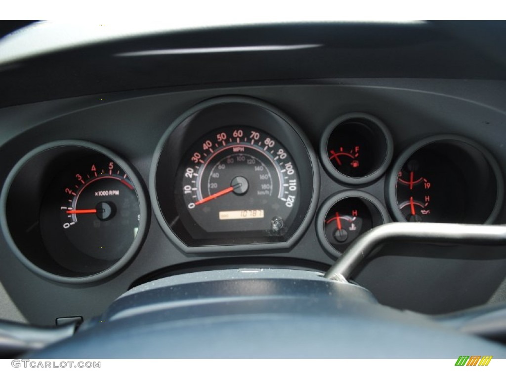 2010 Tundra Double Cab - Super White / Graphite Gray photo #17