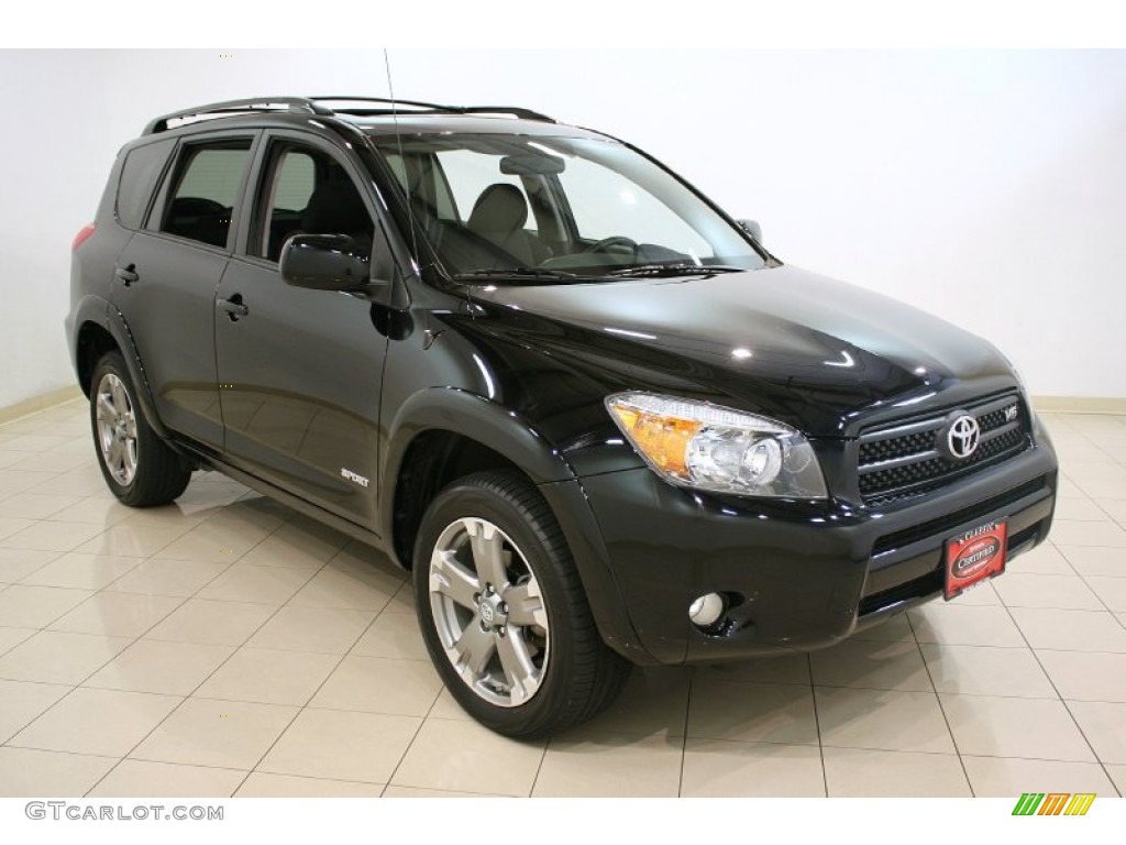 2008 RAV4 Sport V6 4WD - Black / Dark Charcoal photo #1
