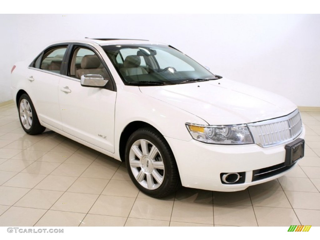 2008 MKZ AWD Sedan - White Suede / Light Stone photo #1