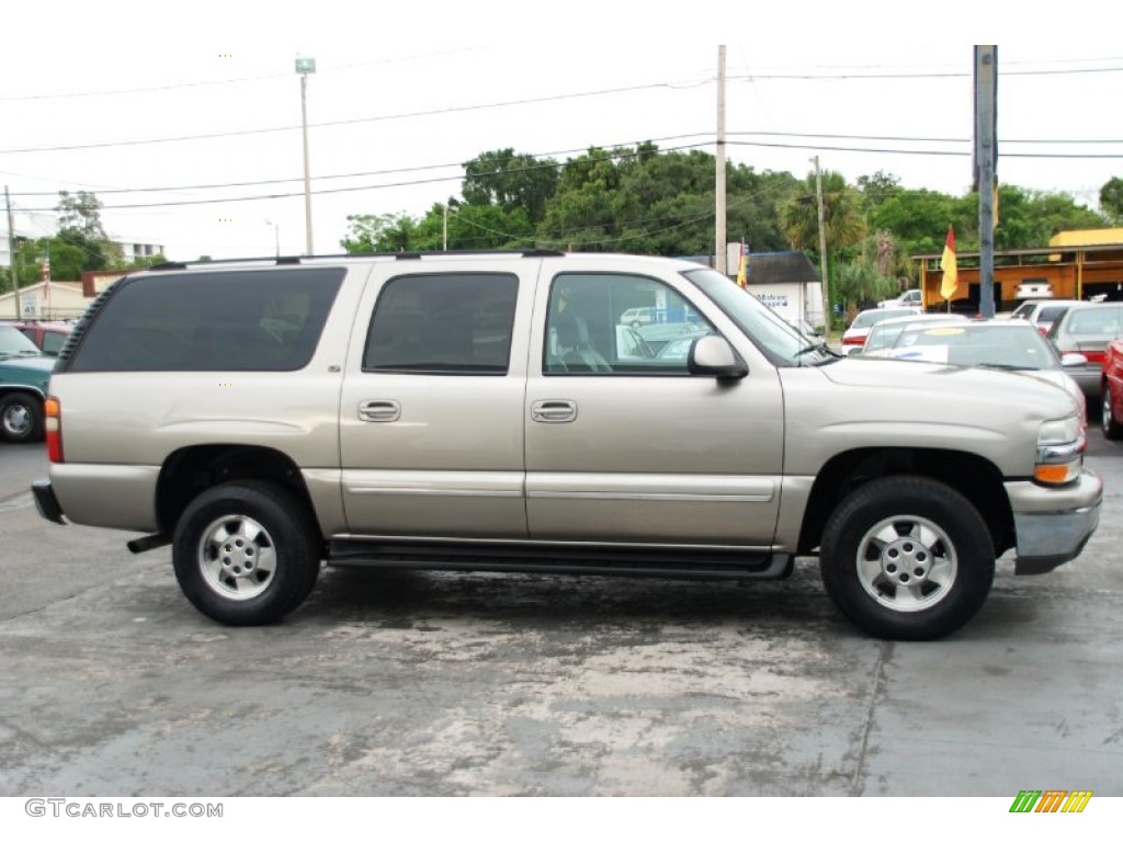 2003 Suburban 1500 LT - Light Pewter Metallic / Tan/Neutral photo #2