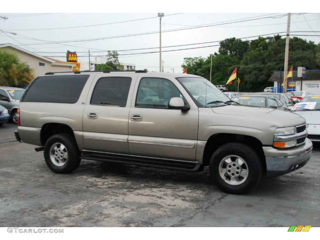 2003 Suburban 1500 LT - Light Pewter Metallic / Tan/Neutral photo #8