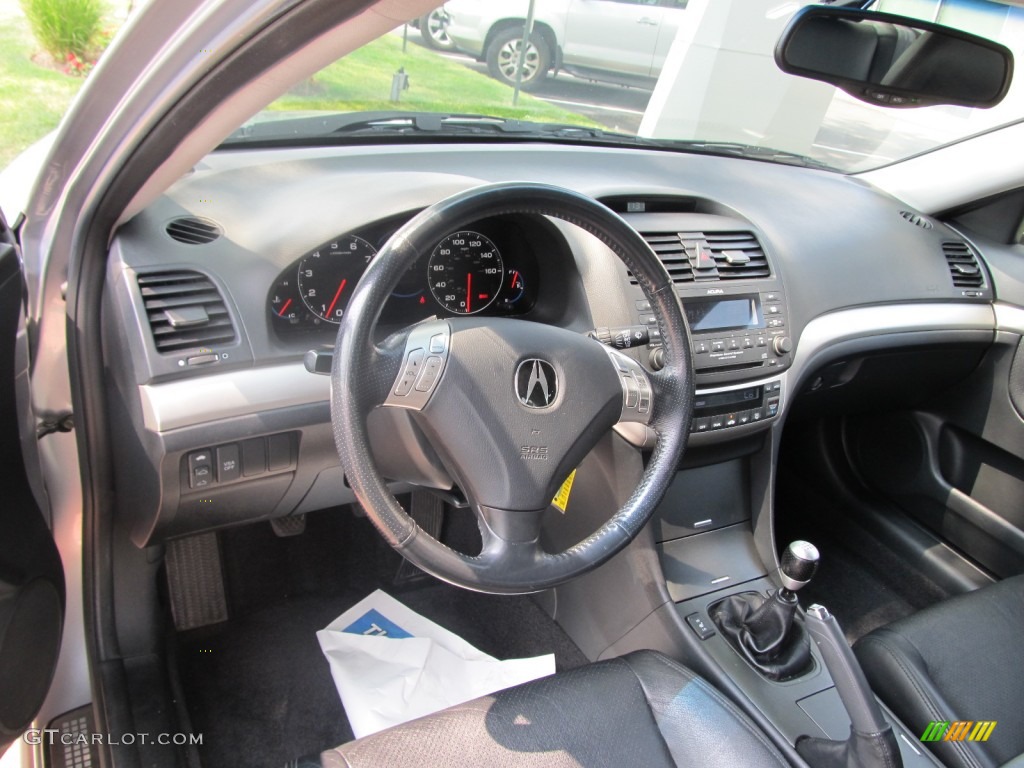 2004 Acura TSX Sedan Ebony Dashboard Photo #52084364
