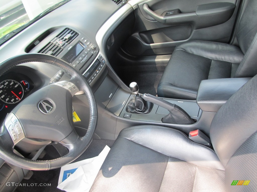 Ebony Interior 2004 Acura TSX Sedan Photo #52084373