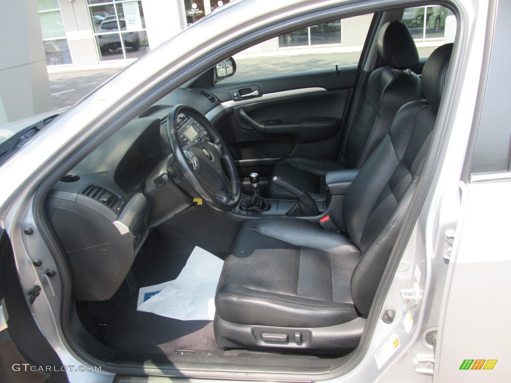 Ebony Interior 2004 Acura TSX Sedan Photo #52084406