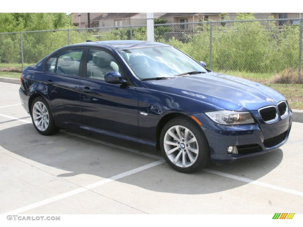 2011 3 Series 328i Sedan - Deep Sea Blue Metallic / Oyster/Black Dakota Leather photo #4