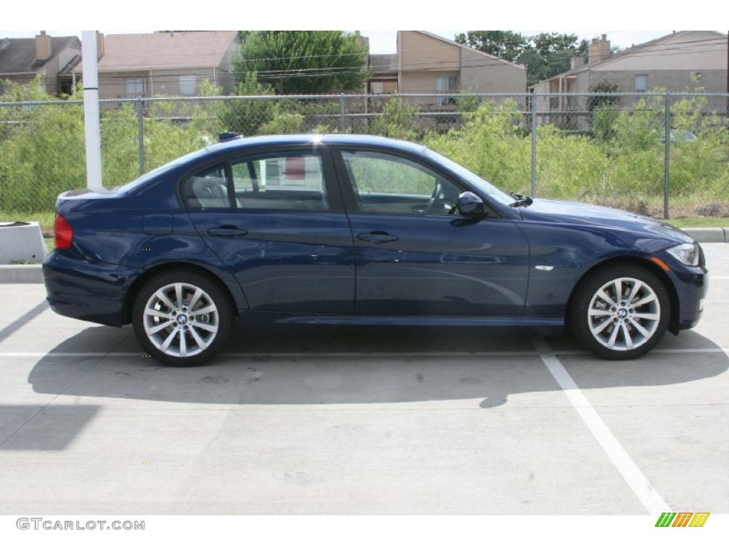 2011 3 Series 328i Sedan - Deep Sea Blue Metallic / Oyster/Black Dakota Leather photo #5
