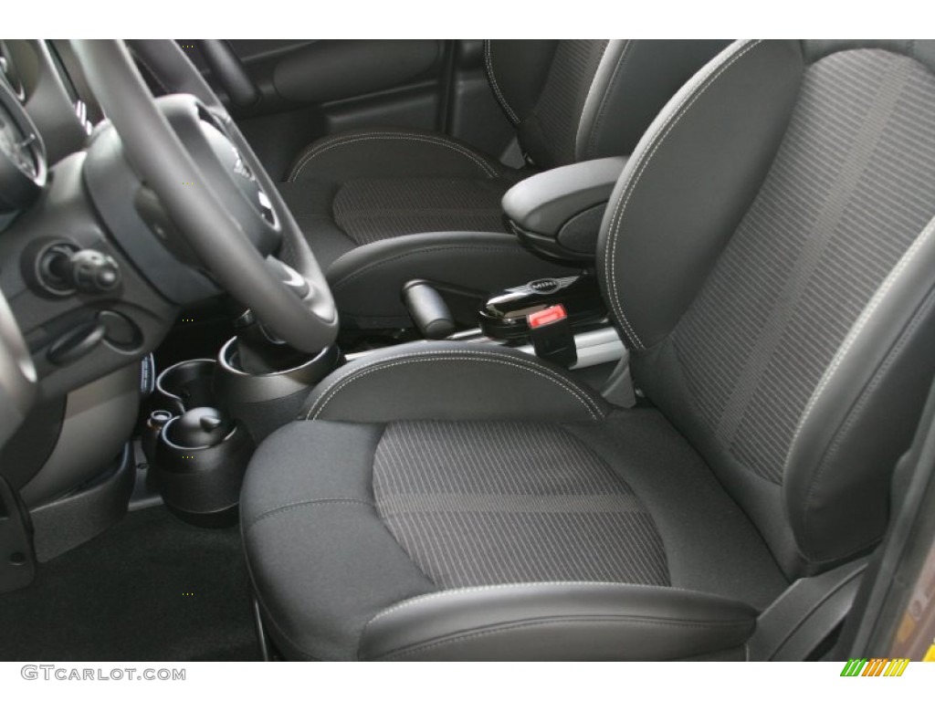 Light Tobacco Leather/Cloth Interior 2011 Mini Cooper Countryman Photo #52085174