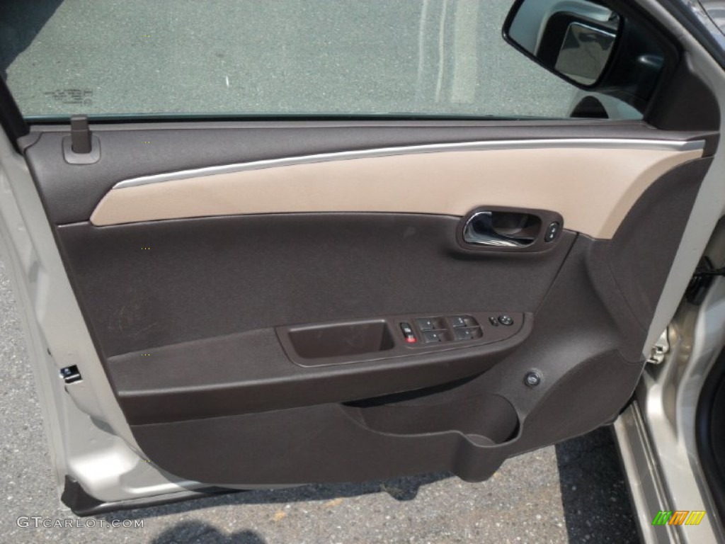 2012 Chevrolet Malibu LS Cocoa/Cashmere Door Panel Photo #52085450