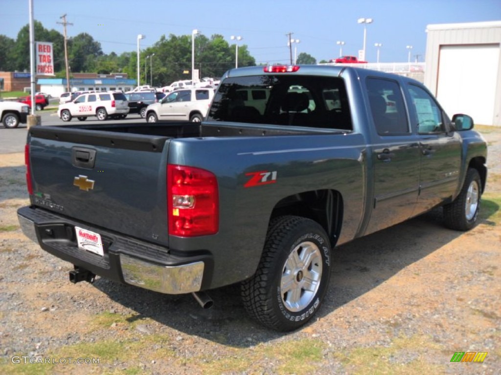 2011 Silverado 1500 LT Crew Cab - Blue Granite Metallic / Ebony photo #4