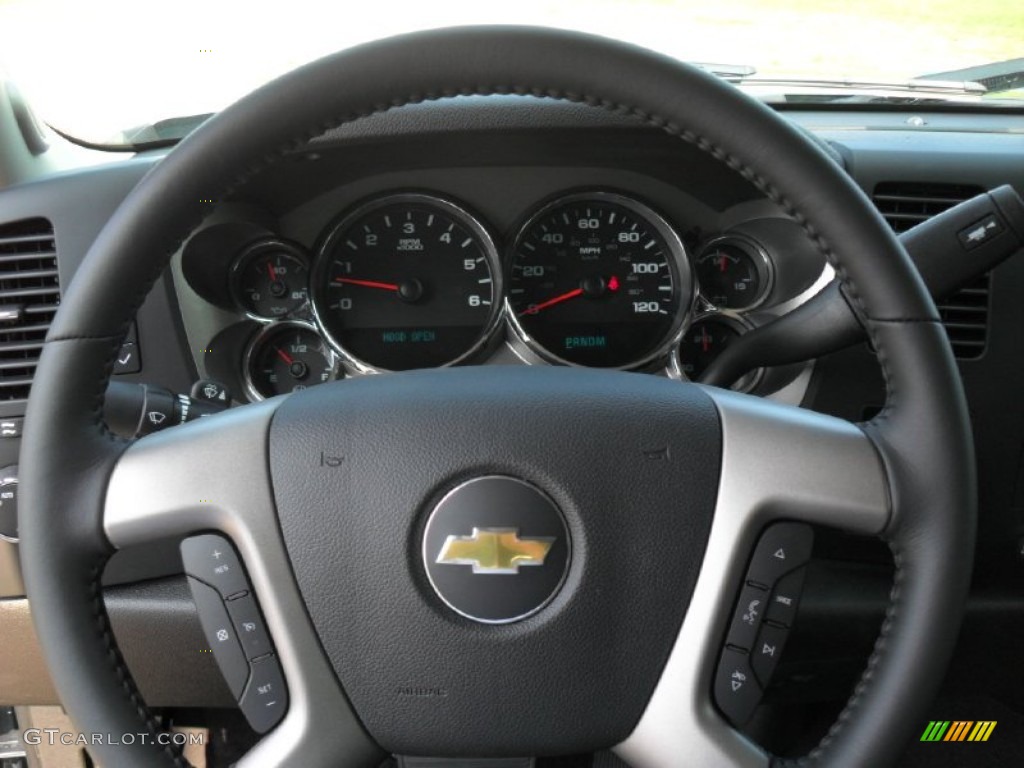 2011 Silverado 1500 LT Crew Cab - Blue Granite Metallic / Ebony photo #11