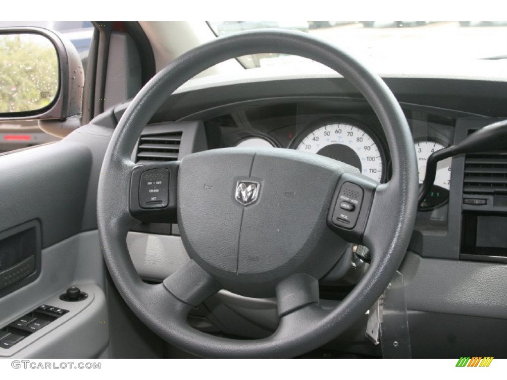 2008 Dodge Durango SXT Dark/Light Slate Gray Steering Wheel Photo #52086317