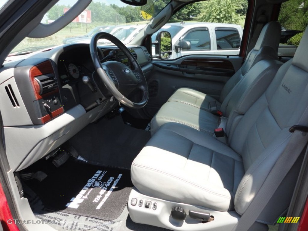 2005 F350 Super Duty Lariat Crew Cab 4x4 Dually - Red / Medium Flint photo #9