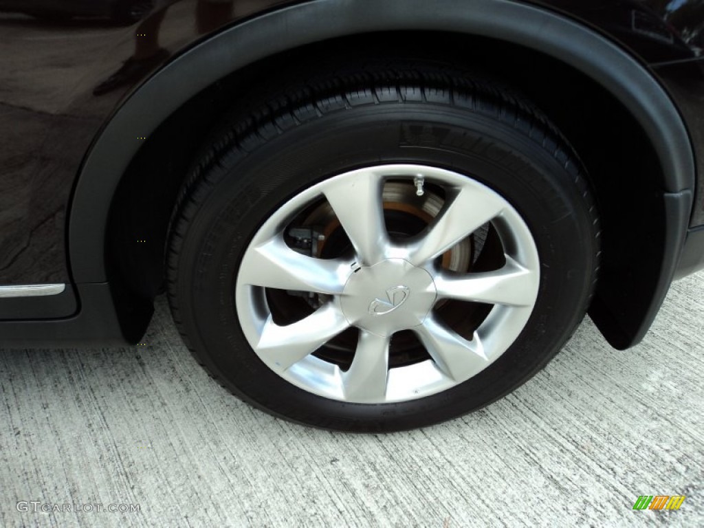 2008 EX 35 Journey - Dark Currant Red / Wheat photo #11