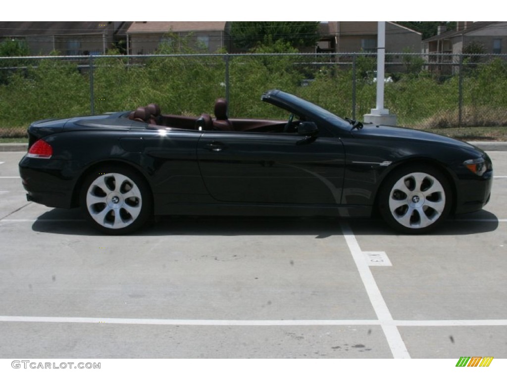 2007 6 Series 650i Convertible - Jet Black / Chateau Red photo #4