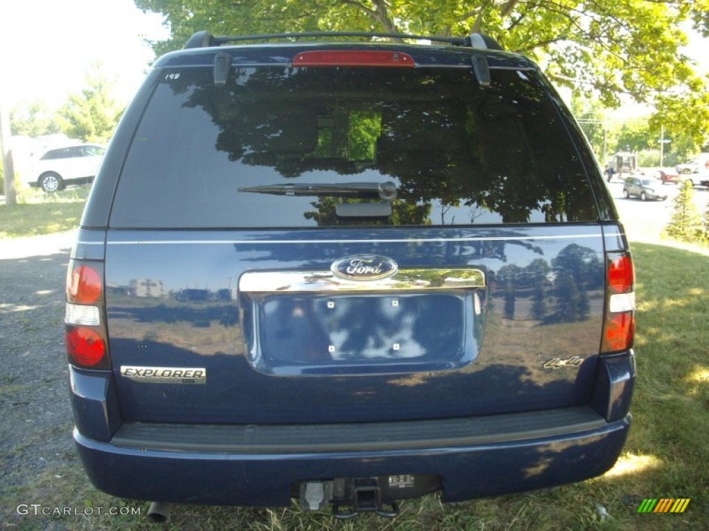 2008 Explorer XLT 4x4 - Dark Blue Pearl Metallic / Camel photo #4