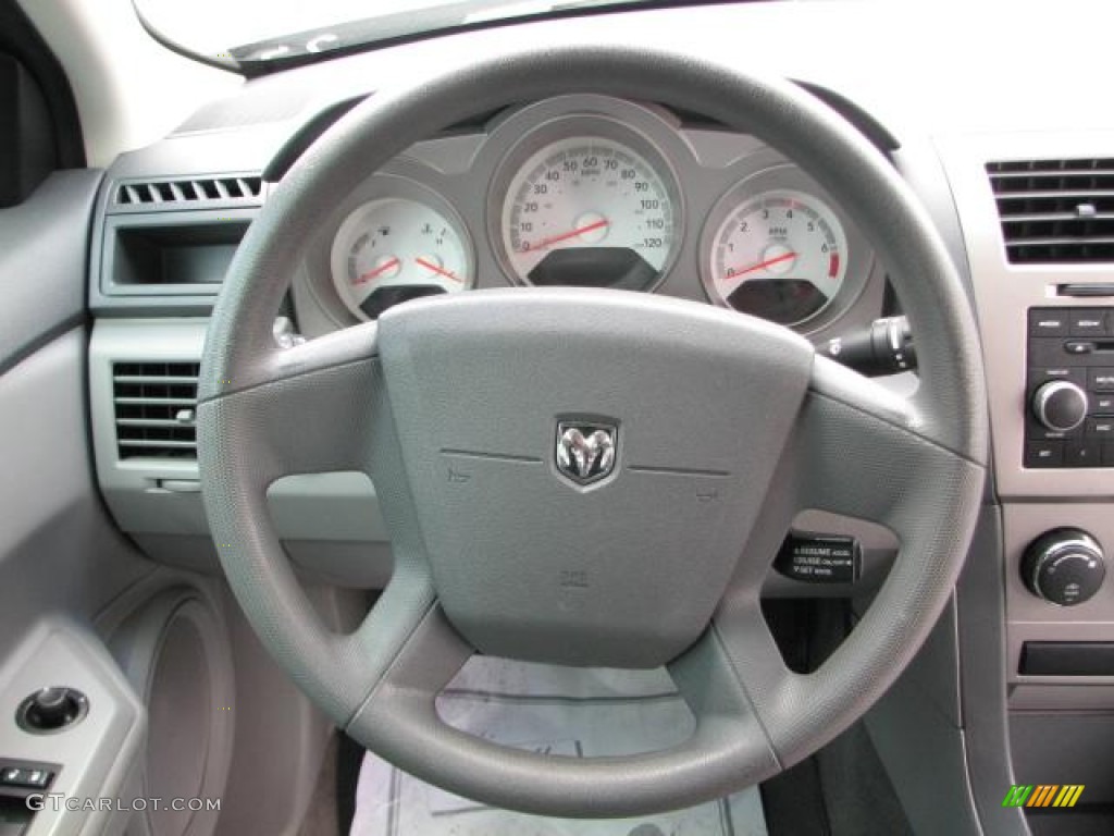 2008 Dodge Avenger SE Dark Slate Gray/Light Slate Gray Steering Wheel Photo #52093370