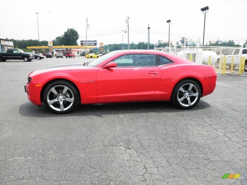 2010 Camaro LS Coupe - Victory Red / Black photo #4