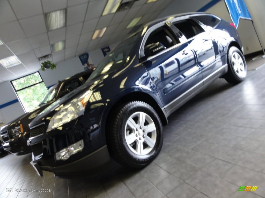 2011 Traverse LT - Dark Blue Metallic / Dark Gray/Light Gray photo #1