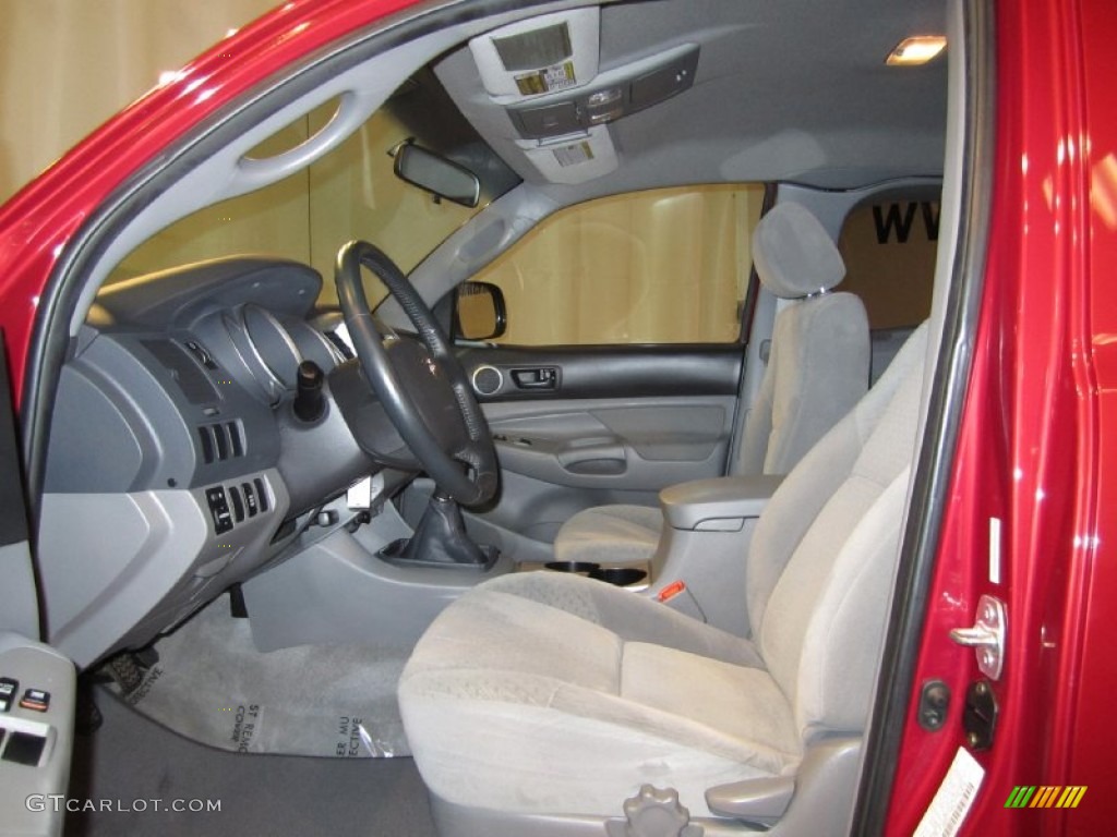 Graphite Gray Interior 2007 Toyota Tacoma Access Cab 4x4 Photo #52096547