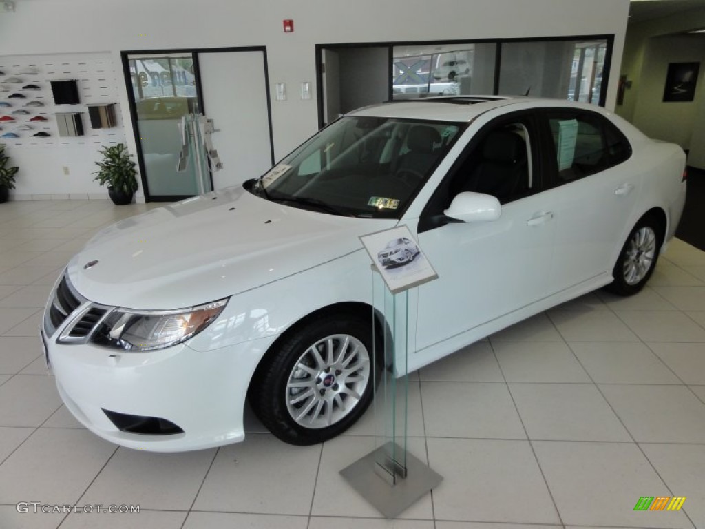 Arctic White 2011 Saab 9-3 2.0T Sport Sedan Exterior Photo #52097162